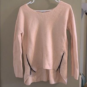 Pink zipper sweater